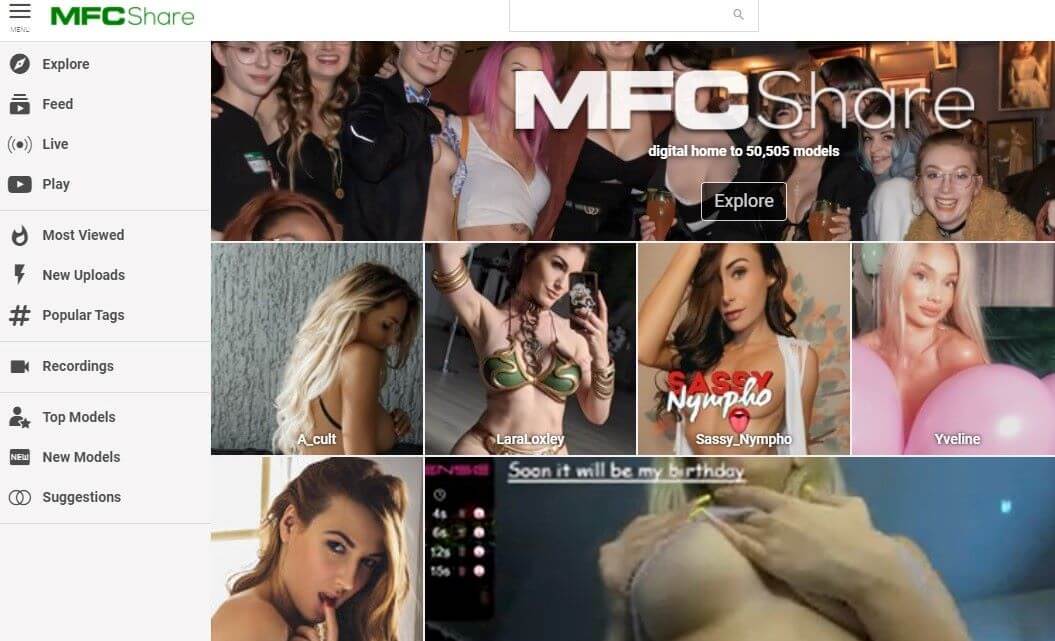 MyFreeCams Share WIth Horny Cam Girls